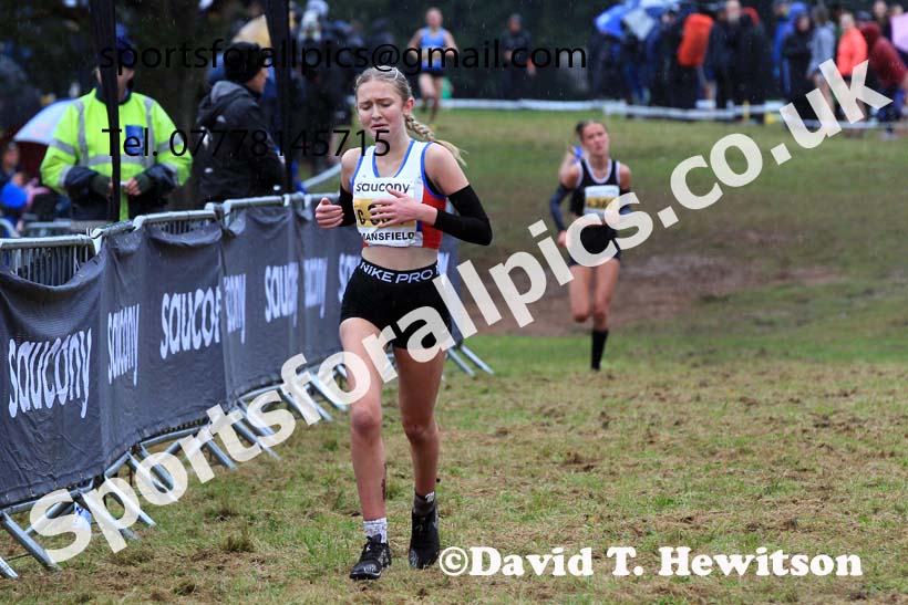 Womens Under-17s 2023 National Cross Country Relays, Berry Hill Park, Mansfield.  Photo: David T. Hewitson/Sports for All Pics